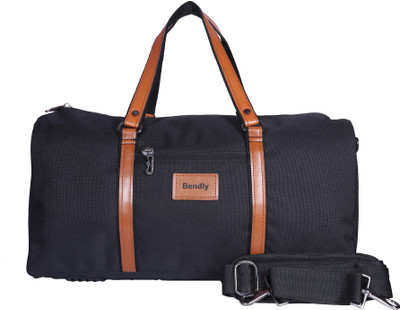 Bendly Rove- Duffle | Travel Bag | Sports Bag | Gym Bag | Yoga Bag (Black) Travel Duffel Bag(Black)