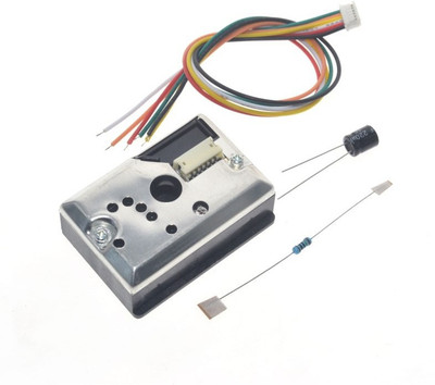 

PrimeRobotics Optical Dust Sensor Smoke Particle Sensor With Cable Module GP2Y1014AU0F Educational Electronic Hobby Kit