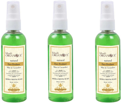 

khadi organique mint & cucumber face freshner 300 ml pack of 3(300 ml)