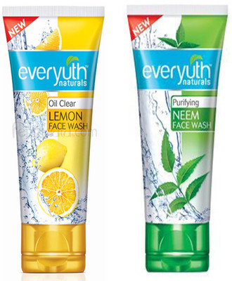 

Everyuth Naturals NEEM & LEMON Face Wash 100g x 2 Face Wash(200 g)