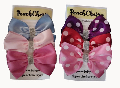 

PeachCherry SATIN BOW HEADBANDS Head Band(Multicolor)