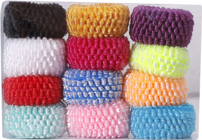 

HONBON Premium Quality Stylish Hair Rubber Bands Hair Bands Elastic Rubber Bands Accessories for Girls/Women , Bright Colors for The Summer-(Pack of 12) Rubber Band(Multicolor)
