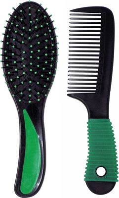 

Fully Hair Brush with Comb, Best Hair Styling Tool, Professional Hair Brush with Comb for Men and Women, Pack of 2