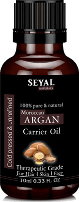 

Seyal Moroccan Argan Oil 100% Pure & Natural Therapeutic Grade Organic, Cold Pressed For Hair, Skin & Face Hair Oil(10 ml)