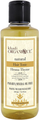 

KHADI ORGANIQUE HEENA THYME NATURAL HAIR OIL PARABEN & MINIRAL OIL FREE 210 ML PACK OF 1 Hair Oil(210 ml)