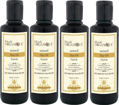 

KHADI ORGANIQUE TRIFALA NATURAL HAIR OIL 840 ML PACK OF 4 Hair Oil(840 ml)