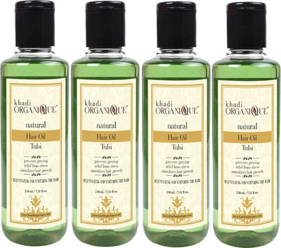 

KHADI ORGANIQUE TULSI NATURAL HAIR OIL 840 ML PACK OF 4 Hair Oil(840 ml)
