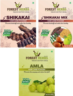 

Forest Herbs Organic Shikakai, Shikakai Mix & Amla Powder 100% Natural(300 g)