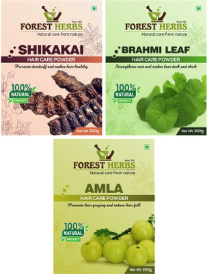 

Forest Herbs Organic Shikakai, Brhmi & Amla Powder 100% Natural(300 g)