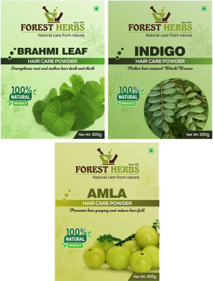 

Forest Herbs Organic Brahmi, Indigo & Amla Powder 100% Natural(300 g)