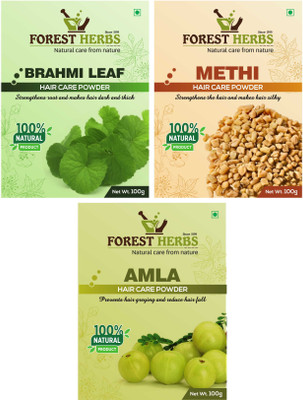

Forest Herbs Organic Brahmi, Methi & Amla Powder 100% Natural(300 g)
