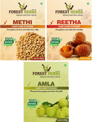 

Forest Herbs Organic Methi, Reetha & Amla Powder 100% Natural(300 g)