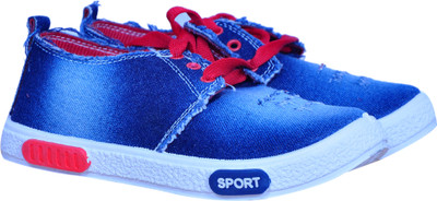 

PU ZIKZAK Boys Lace Sneakers(Blue
