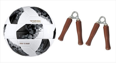 

Aks Tali star Football Size-5+Pack 2 Hand Gripe Football Kit