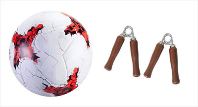 

Aks Krasava Football 2017, Size 5 +Pack 2 Hand Gripe Football Kit