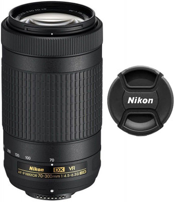 

Nikon AF-P DX NIKKOR 70 - 300 mm f/4.5 - 6.3G ED VR Lens Lens(Black, 55-250)