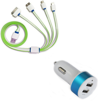 Raptas Cable Accessory Combo for Mobile(Multicolor)