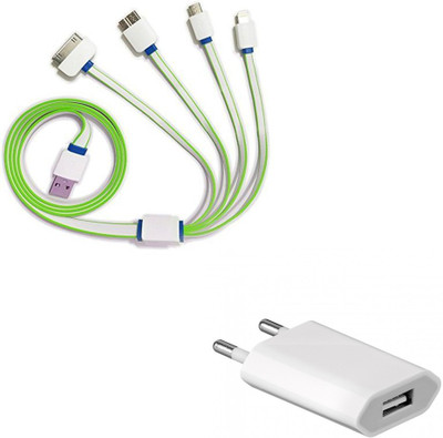 Raptas Cable Accessory Combo for Mobile(Multicolor)