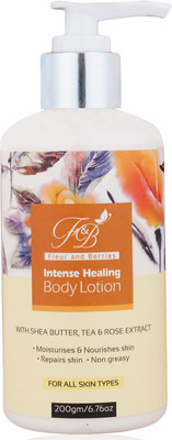 

Fleur and Berries Intense Healing Tea and Rose Body lotion, 200 ml(200 ml)