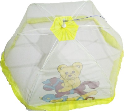 

VBaby Nylon Infants Canopy Foldable Breathable Baby Tent, Beach Play Tent, Air Flowing and Enough Space for Babies Bedding Mosquito Net Mosquito Net(Yellow)