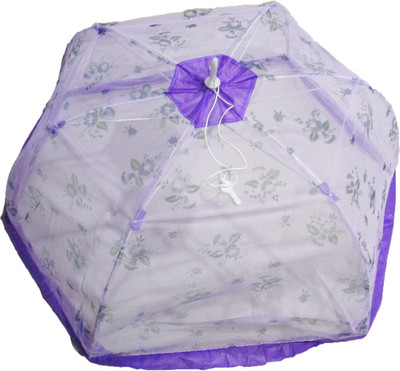 

VBaby Nylon Infants Floral Printed Net Canopy Foldable Breathable Baby Tent, Beach Play Tent,Enough Space for Babies Bedding Mosquito Net Mosquito Net(Purple)
