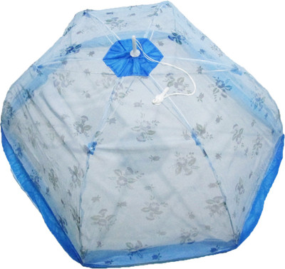

VBaby Nylon Infants Floral Printed Net Canopy Foldable Breathable Baby Tent, Beach Play Tent,Enough Space for Babies Bedding Mosquito Net Mosquito Net(Blue)