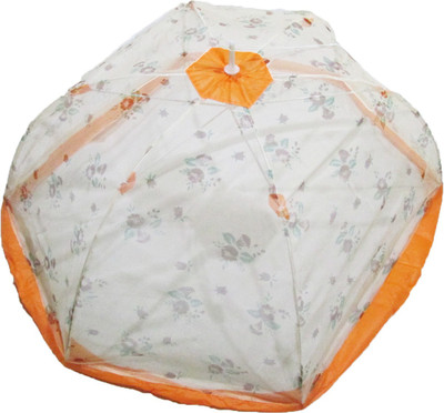 

VBaby Nylon Infants Floral Printed Net Canopy Foldable Breathable Baby Tent, Beach Play Tent,Enough Space for Babies Bedding Mosquito Net Mosquito Net(Orange)
