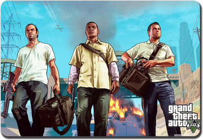 

CRAZYINK MPNew GTA 5 Mousepad(Multicolor)