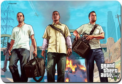 

CRAZYINK MPNew GTA Mousepad Mousepad(Multicolor)