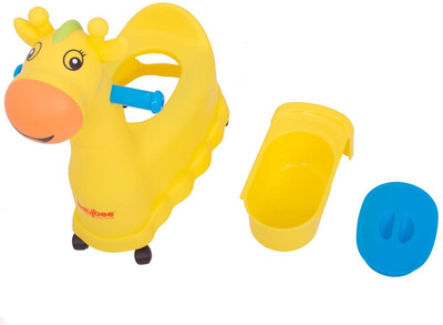 

Baybee Giraffe Baby Potty Training Seats Wheels Racer Potty Potties Seats Step Stool Potty Toilet with Removable Tray & Closing Lid for Toddler Boys Girls (Yellow) Potty Box(Yellow)