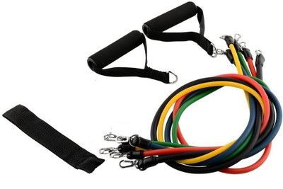 

LALA LIFE 9 pcs Pull Rope Fitness Exercises Resistance Bands Body Stretching Resistance Tube(Multicolor)