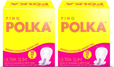 

pinq polka Sanitary Pads Sanitary Pad(Pack of 20)