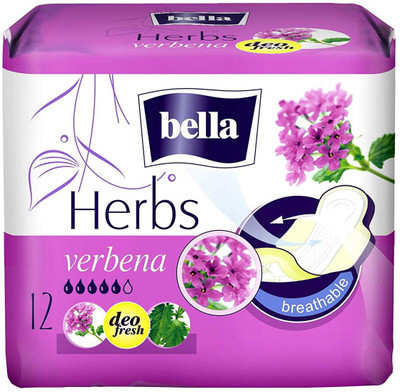 

bella Herbs Verbena - 12 Pieces Sanitary Pad(Pack of 12)