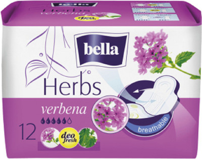 

bella Herbs Verbena-48 PC ( PACK OF -4) Sanitary Pad(Pack of 48)