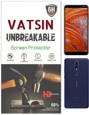 Vatsin Front and Back Screen Guard for Nokia 3.1 Plus(Pack of 1)