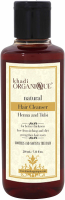 

KHADI ORGANIQUE HENNA TULSI HAIR CLEANSER (SHAMPOO) 210 ML PACK OF 1(210 ml)