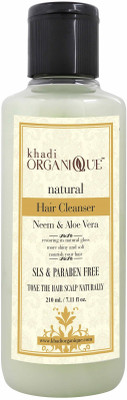 

KHADI ORGANIQUE NEEM & ALOEVERA HAIR CLEANSER (SHAMPOO) SLS & PARABEN FREE 210 ML PACK OF 1(210 ml)