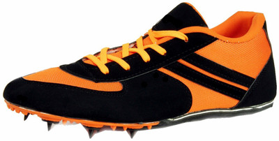 

Revelon R36 Running Spikes Shoes For Men(Orange, Black