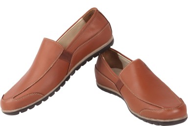 TZARO Stretctan Loafers For Men(Brown)