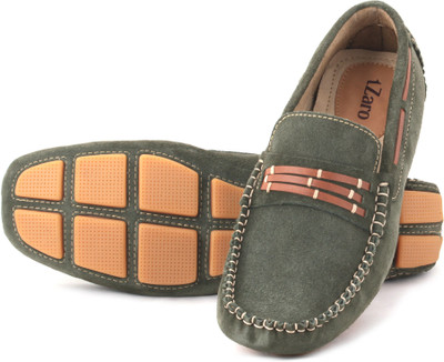 TZARO Loafers For Men(Olive , 45 Euro)