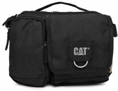 

CAT Men & Women Casual Black Polyester Messenger Bag