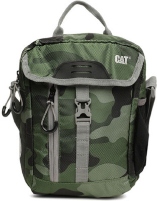 

CAT Men & Women Casual Green Polyester Messenger Bag