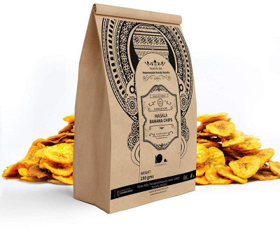 

looms & weaves Ready to eat Kerala Snacks - Masala Banana Chips ( 250 gm) - Home Made(250 g)