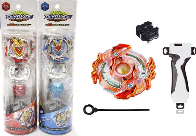 

Assemble Beyblade Burst Rare Limited Edition Set of 3 with Launcher and String with B-40 Launcher Grip(Multicolor)
