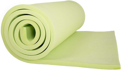 

QUINERGYS ™ Thick Foam Exercise Mat 72" x 24" x 0.50" Green 8 mm Yoga Mat, Green-19