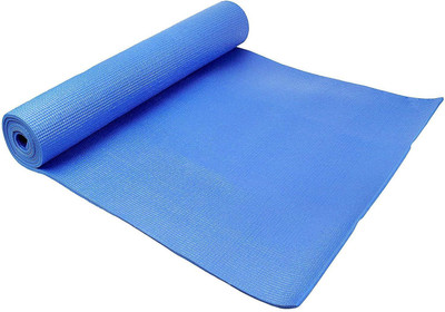 

QUINERGYS ® 1/4-Inch Anti-Slip Exercise Yoga Mat with Carrying Strap Blue 6 mm Yoga Mat, Dark blue