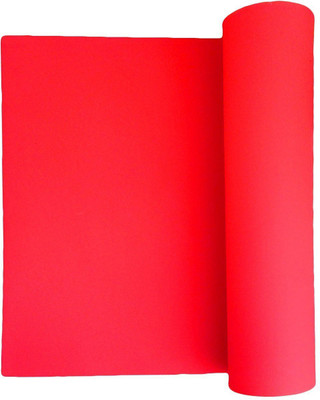 

QUINERGYS ® Non Slip Yoga Mat - Longer And Wider Than Other Exercise Mats Red 6 mm Yoga Mat, Red-5