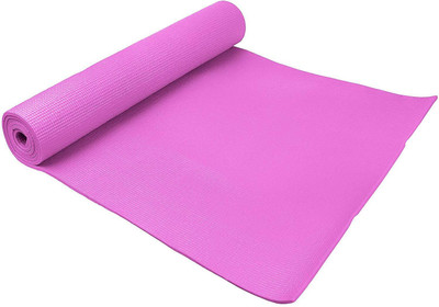 

QUINERGYS ® 1/4-Inch Anti-Slip Exercise Yoga Mat with Carrying Strap Pink 6 mm Yoga Mat, Hot pink