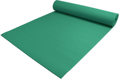 

QUINERGYS ™ Anti Sweat 1/4" Thick High Density Deluxe Non Slip Exercise Pilates & Yoga Mat Green 6 mm Yoga Mat, Forest green