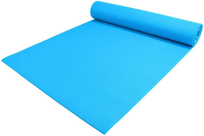

QUINERGYS ® Eco-Friendly 4mm Thick High Density Deluxe Non Slip Exercise Pilates & Yoga Mat Blue 4 mm Yoga Mat, Light blue
